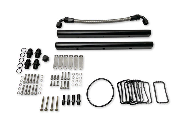 GM LS Compatible Intake Manifold - BPE LOG - LS3 / L92 - Aluminum Black - 102MM Bore