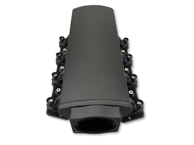 GM LS Compatible Intake Manifold - BPE LOG - LS3 / L92 - Aluminum Black - 102MM Bore