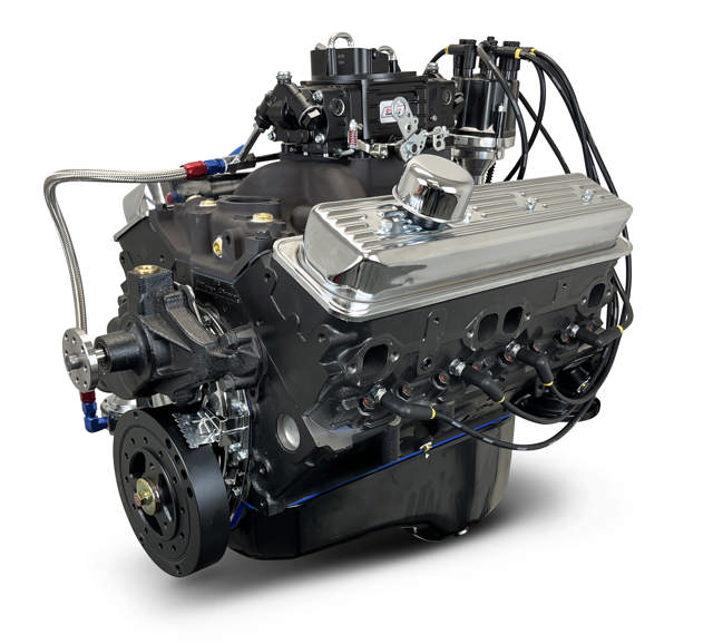 BluePrint Engines GM Marine Small Block Compatible 383 c.i. Engine - 405 Horsepower - Base Dressed - Carbureted