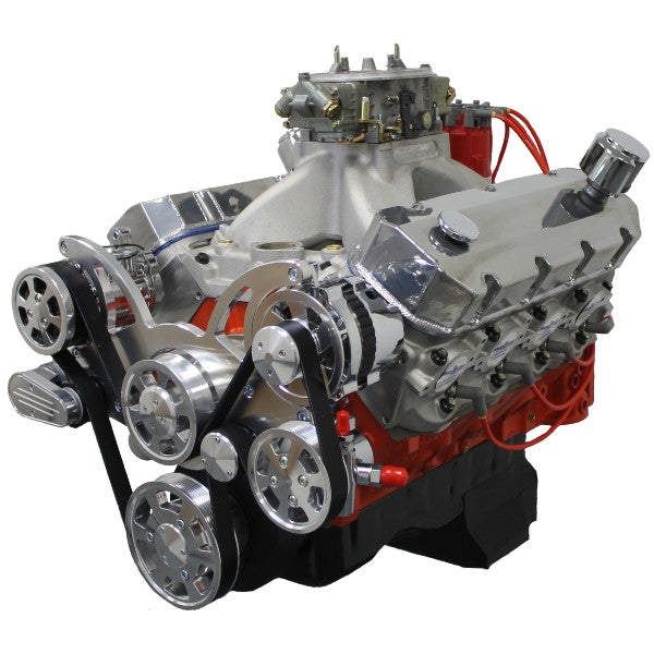 BluePrint Engines GM Big Block Compatible 502 c.i. Pro Series Engine - 627 Horsepower - Deluxe Dressed - Polished Pulley Kit - Fuel Injected