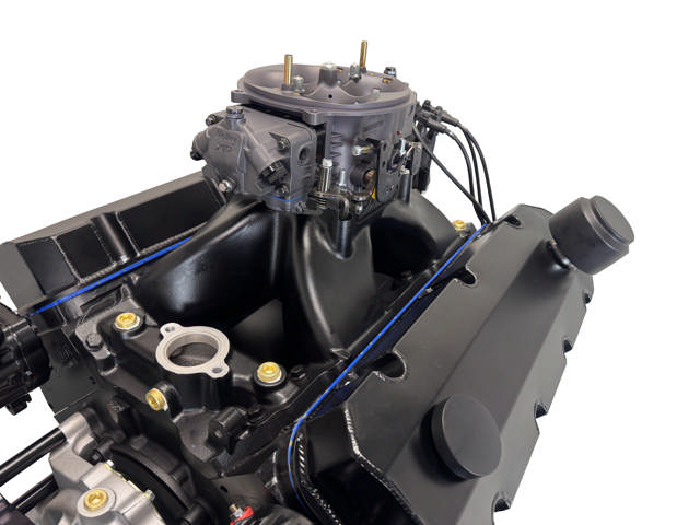 BluePrint Engines GM Big Block Compatible 632 c.i. Pro Series Engine - 815 Horsepower - Blackout Reaper Edition - Deluxe Dressed - Black Pulley Kit - Carbureted