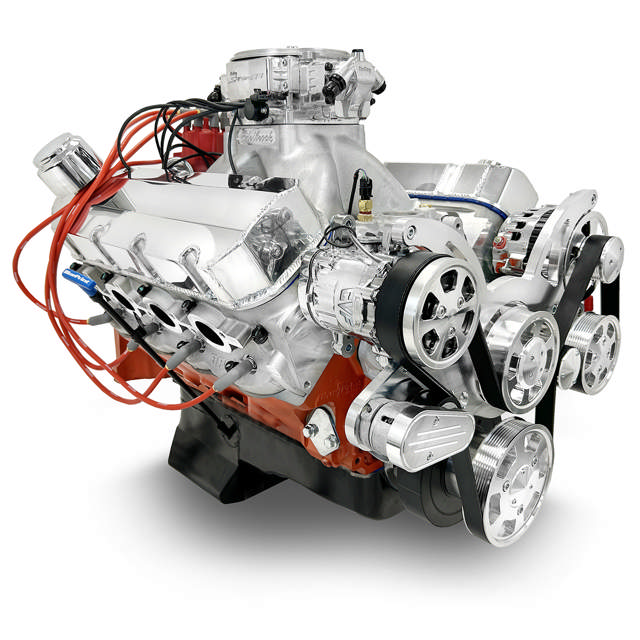 BluePrint Engines GM Big Block Compatible 632 c.i. Pro Series Engine - 815 Horsepower - Deluxe Dressed - Polished Pulley Kit - Fuel Injected