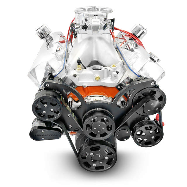 BluePrint Engines GM Big Block Compatible 632 c.i. Pro Series Engine - 815 Horsepower - Deluxe Dressed - Black Pulley Kit - Fuel Injected