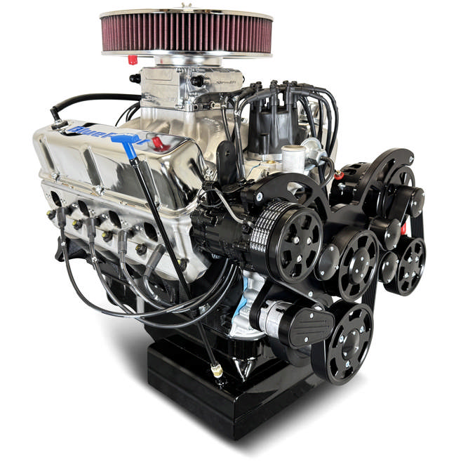 BluePrint Engines Ford Small Block Compatible Pro Series 427 C.I. Deluxe Dressed - Front Sump Oil Pan - Black Pulley Kit - Fuel Injected