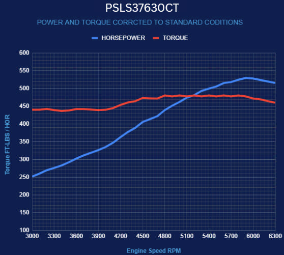 BluePrint Engines GM LS Compatible 376 c.i. Pro Series Engine - 530 Horsepower - Long Block - No ECU / Harness