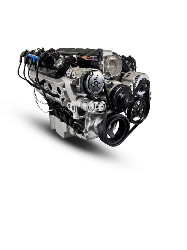 BluePrint Engines GM LS Compatible 376 c.i. Pro Series Engine - GM Plastic Intake - Deluxe Dressed - Natural Pulley Kit - Holley Terminator X EFI System