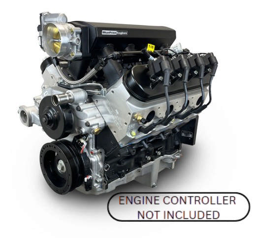 BluePrint Engines GM LS Compatible 376 c.i. Pro Series Engine - BPE Fabbed Aluminum Intake - Base Dressed - No ECU / Harness