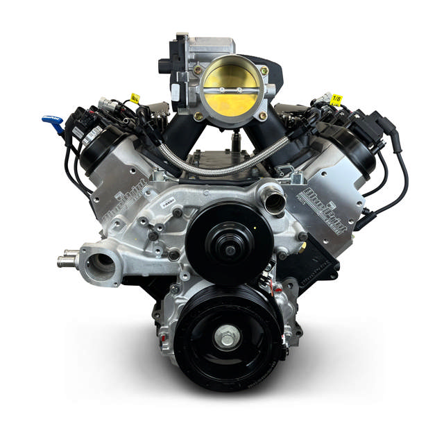 BluePrint Engines GM LS Compatible 376 c.i. Pro Series Engine - BPE Fabbed Aluminum Intake - Base Dressed - No ECU / Harness