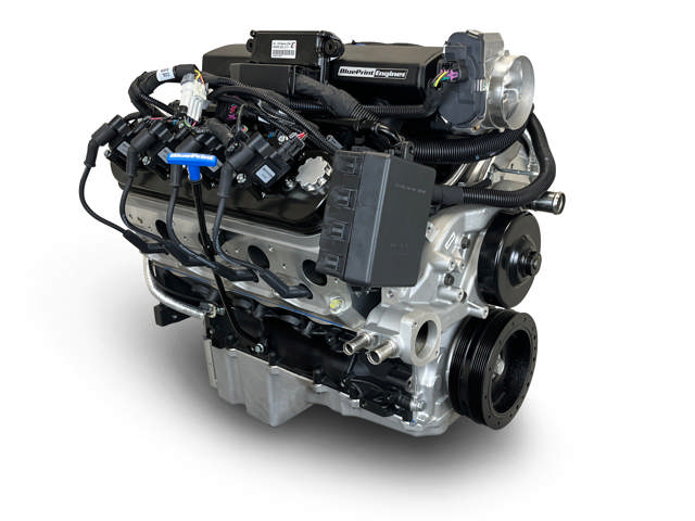 BluePrint Engines GM LS Compatible 376 c.i. Pro Series Engine - 525 Horsepower - Base Dressed - Holley Terminator X EFI System