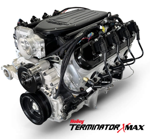 Low Profile GM LS Compatible 376 c.i. Pro Series Engine - 510 Horsepower - Base Dressed - Holley Terminator X EFI System