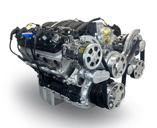 BluePrint Engines GM LS Compatible 427 c.i. Pro Series Engine - GM Plastic Intake - Deluxe Dressed - Polished Pulley Kit - Holley Terminator X EFI System