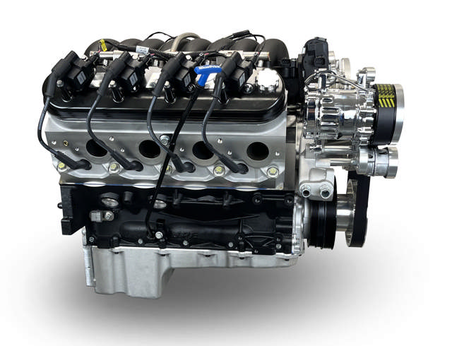BluePrint Engines GM LS Compatible 427 c.i. Pro Series Engine - GM Plastic Intake - Deluxe Dressed - Polished Pulley Kit - Holley Terminator X EFI System