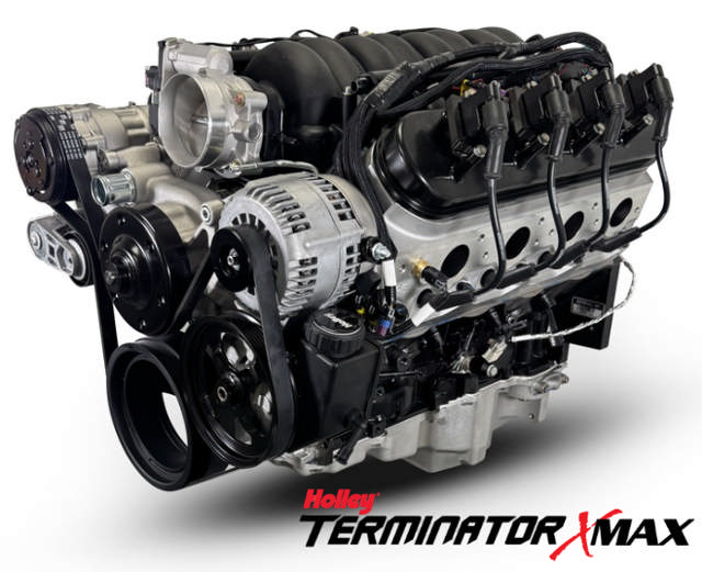 GM LS Compatible 427 c.i. Pro Series Engine - GM Plastic Intake - Deluxe Dressed - Natural Pulley Kit - Holley Terminator X EFI System