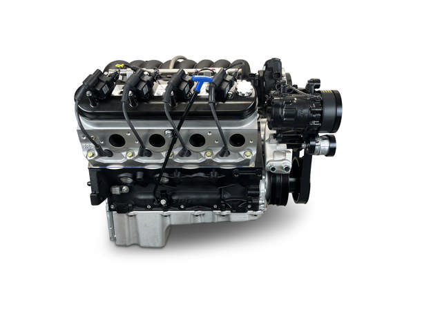 BluePrint Engines GM LS Compatible 427 c.i. Pro Series Engine - GM Plastic Intake - Deluxe Dressed - Black Pulley Kit - Holley Terminator X EFI System