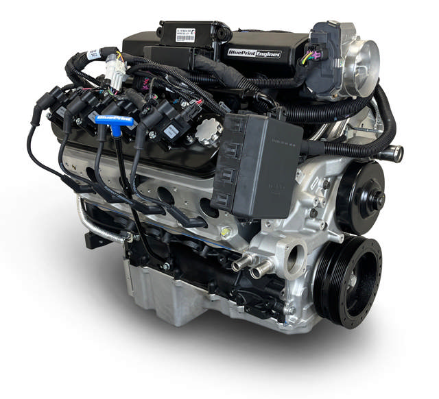 BluePrint Engines GM LS Compatible 427 c.i. Pro Series Engine - 600 Horsepower - Base Dressed - Holley Terminator X EFI System