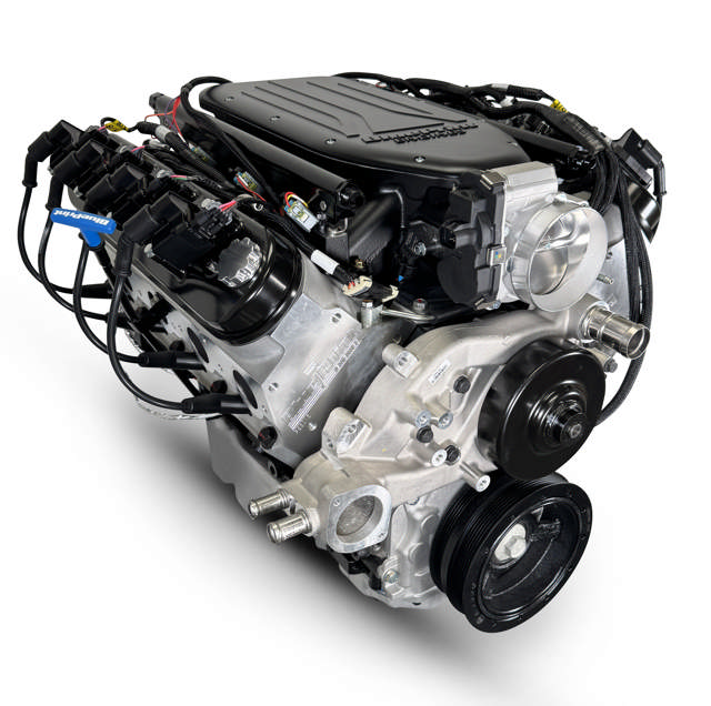 Low Profile GM LS Compatible 427 c.i. Pro Series Engine - Cast Aluminum Intake - Base Dressed - Holley Terminator X EFI System