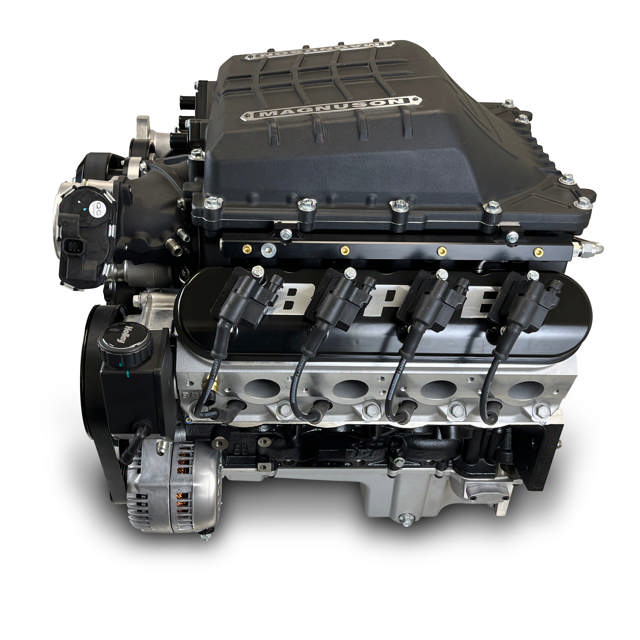 GM LS Compatible 427 c.i. Pro Series Engine - 800 Horsepower - Deluxe Dressed - Black Pulley Kit - Holley Terminator X EFI System