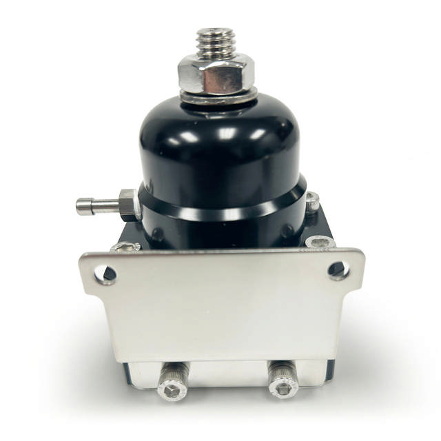 EFI Billet Aluminum Fuel Pressure Bypass Regulator - -6AN ORB - 40-75 PSI - BLACK