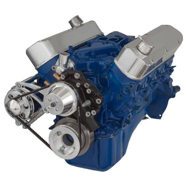 Ford SB Compatible Front Accessory Drive - V-Belt with Alternator | Water Pump | Brackets and Bolts