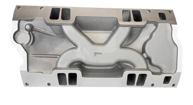 BluePrint Engines SBC Intake Manifold Kit - Dual Plane - Aluminum - Natural - Square Bore - Chevy - Small Block - Vortec
