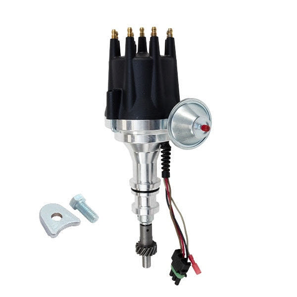 PRO SERIES READY TO RUN DISTRIBUTOR - FORD 351 WINDSOR V8 ENGINE - BLACK CAP