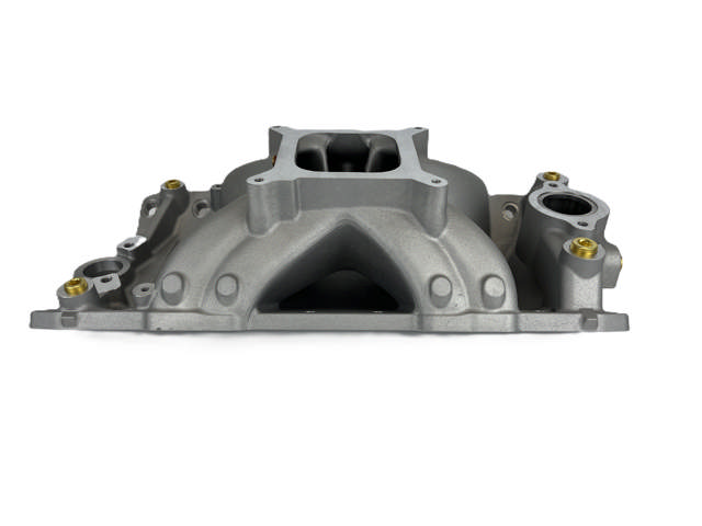 Single Plane - Natural Aluminum Intake Manifold - Pro Series - GM Small Block Compatible,427/454