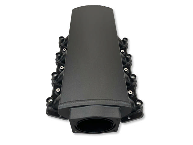 GM LS COMPATIBLE INTAKE MANIFOLD - BPE LOG - LS3 / L92 - ALUMINUM BLACK - 102MM BORE