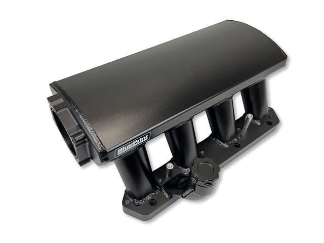 HEMI KIT - INTAKE MANIFOLD AND FUEL RAIL - GEN III HEMI 837252 EQUIVALENT - 92MM BORE - ALUMINUM - BLACK ANODIZED