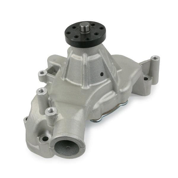 ALUMINUM MECHANICAL WATER PUMP - CHEVY BB - LONG - STANDARD ROTATION - SATIN