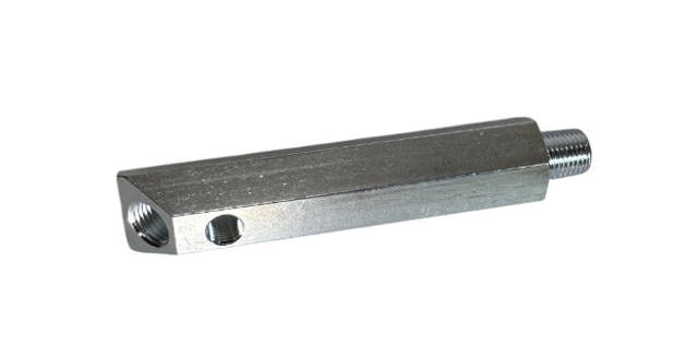 BluePrint Engines Ford Oil Pressure Extension 1/4 NPT with 1/8 NPT Port