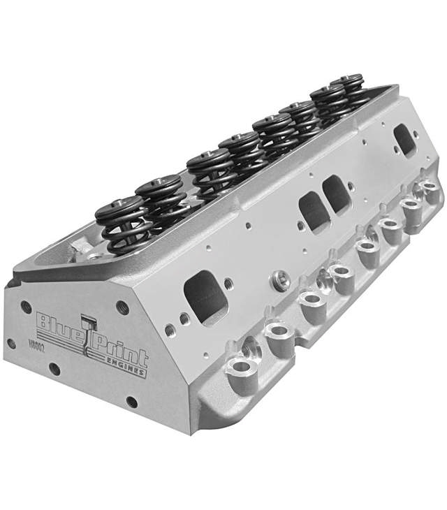 SB CHEVY ALUMINUM CYLINDER HEAD - 195CC - ASSEMBLED (SOLD AS A PAIR)